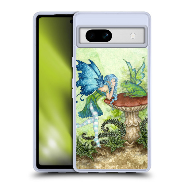 Amy Brown Pixies Frog Gossip Soft Gel Case for Google Pixel 7a