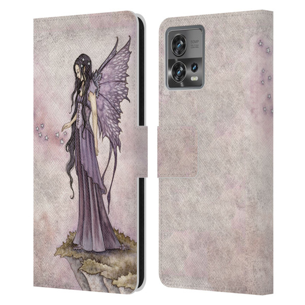 Amy Brown Magical Fairies I Will Return As Stars Fairy Leather Book Wallet Case Cover For Motorola Moto Edge 30 Fusion