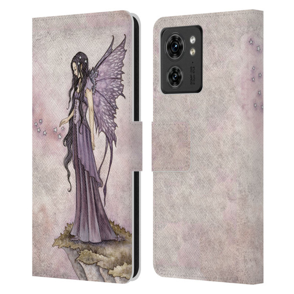 Amy Brown Magical Fairies I Will Return As Stars Fairy Leather Book Wallet Case Cover For Motorola Moto Edge 40