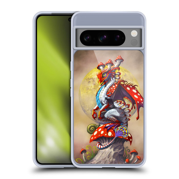 Stanley Morrison Dragons 3 Mushroom Garden Soft Gel Case for Google Pixel 8 Pro
