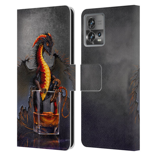 Stanley Morrison Dragons Black Pirate Drink Leather Book Wallet Case Cover For Motorola Moto Edge 30 Fusion