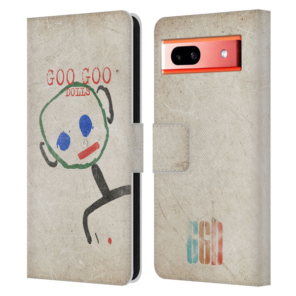 Goo Goo Dolls Graphics Throwback Super Star Guy Leather Book Wallet Case Cover For Google Pixel 7a