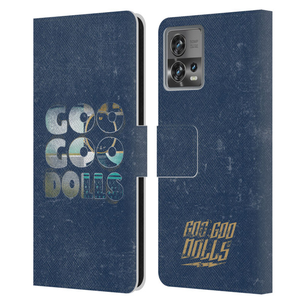 Goo Goo Dolls Graphics Rarities Bold Letters Leather Book Wallet Case Cover For Motorola Moto Edge 30 Fusion