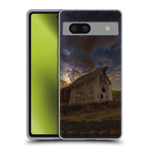 Royce Bair Nightscapes Bear Lake Old Barn Soft Gel Case for Google Pixel 7a
