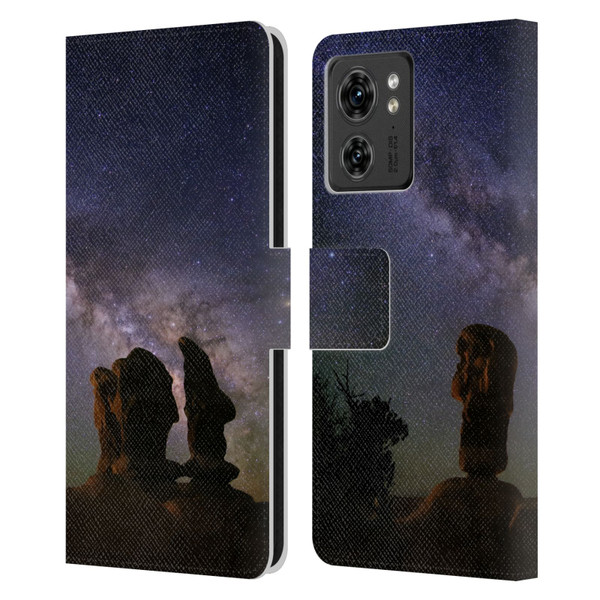 Royce Bair Nightscapes Devil's Garden Hoodoos Leather Book Wallet Case Cover For Motorola Moto Edge 40