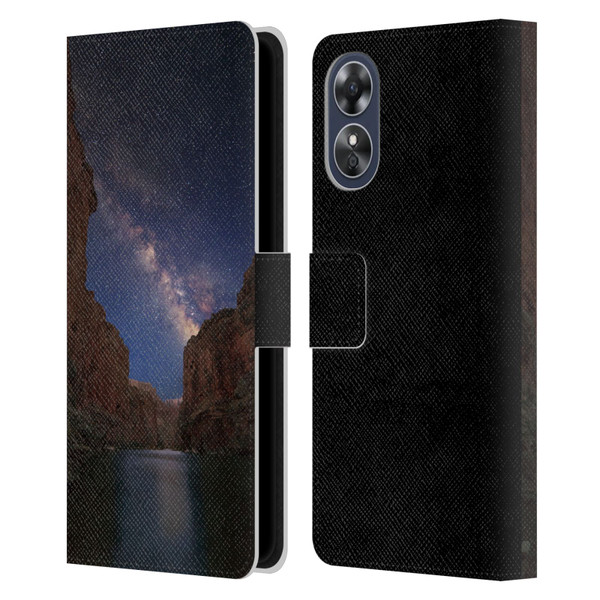 Royce Bair Nightscapes Grand Canyon Leather Book Wallet Case Cover For OPPO A17