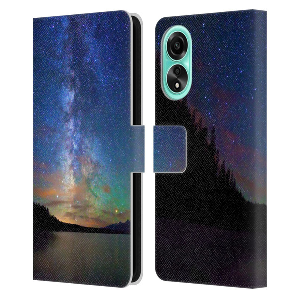 Royce Bair Nightscapes Jackson Lake Leather Book Wallet Case Cover For OPPO A78 5G