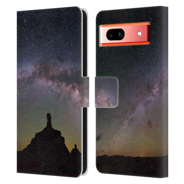 Royce Bair Photography Rooster Butte Leather Book Wallet Case Cover For Google Pixel 7a