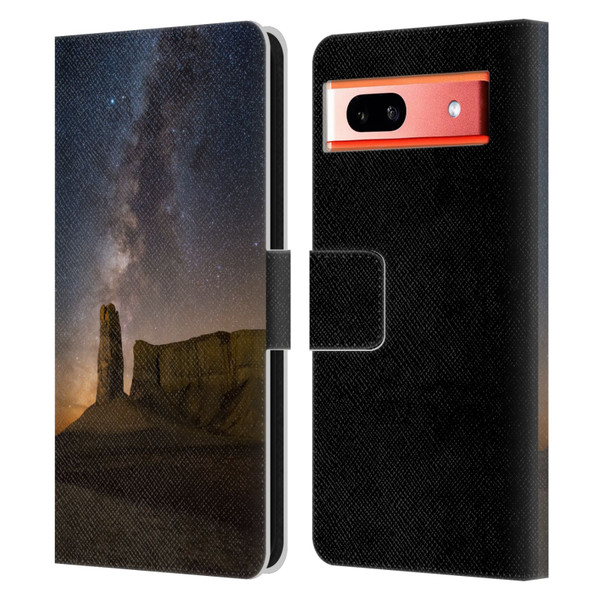 Royce Bair Photography Thumb Butte Leather Book Wallet Case Cover For Google Pixel 7a