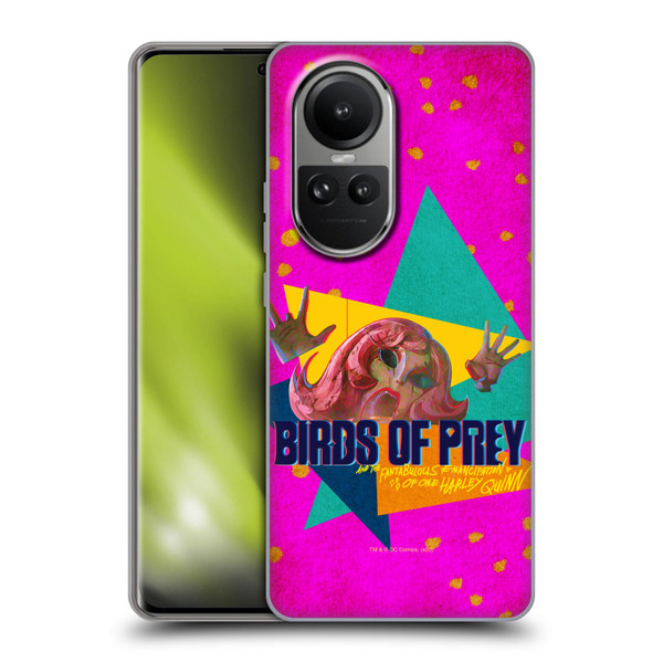 Birds of Prey DC Comics Graphics Panic In Neon Soft Gel Case for OPPO Reno10 5G / Reno10 Pro 5G