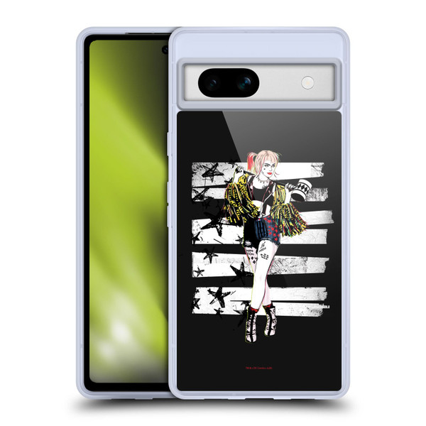 Birds of Prey DC Comics Harley Quinn Art Strut Soft Gel Case for Google Pixel 7a