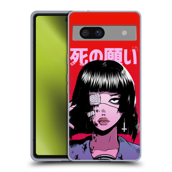 Zombie Makeout Club Art Eye Patch Soft Gel Case for Google Pixel 7a