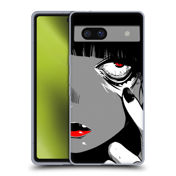 Zombie Makeout Club Art Eye Soft Gel Case for Google Pixel 7a