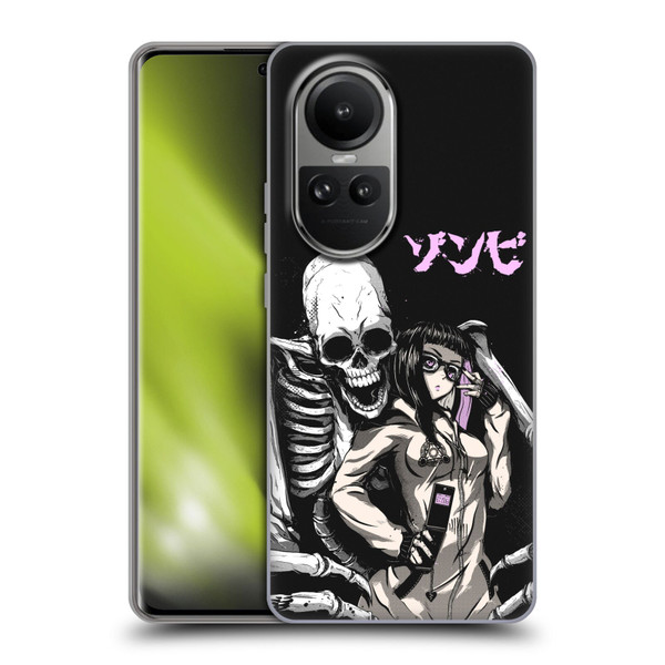 Zombie Makeout Club Art Stop Drop Selfie Soft Gel Case for OPPO Reno10 5G / Reno10 Pro 5G