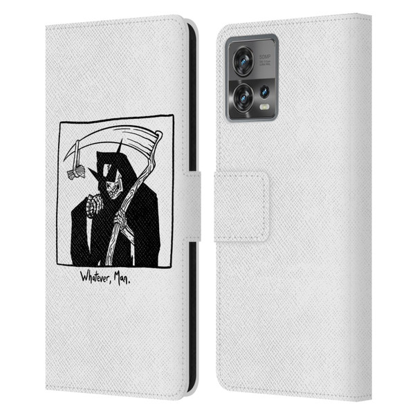 Matt Bailey Art Whatever Man Leather Book Wallet Case Cover For Motorola Moto Edge 30 Fusion