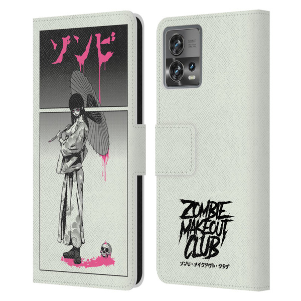 Zombie Makeout Club Art Chance Of Rain Leather Book Wallet Case Cover For Motorola Moto Edge 30 Fusion