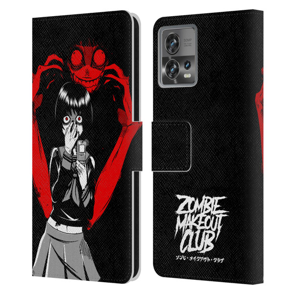Zombie Makeout Club Art Selfie Leather Book Wallet Case Cover For Motorola Moto Edge 30 Fusion