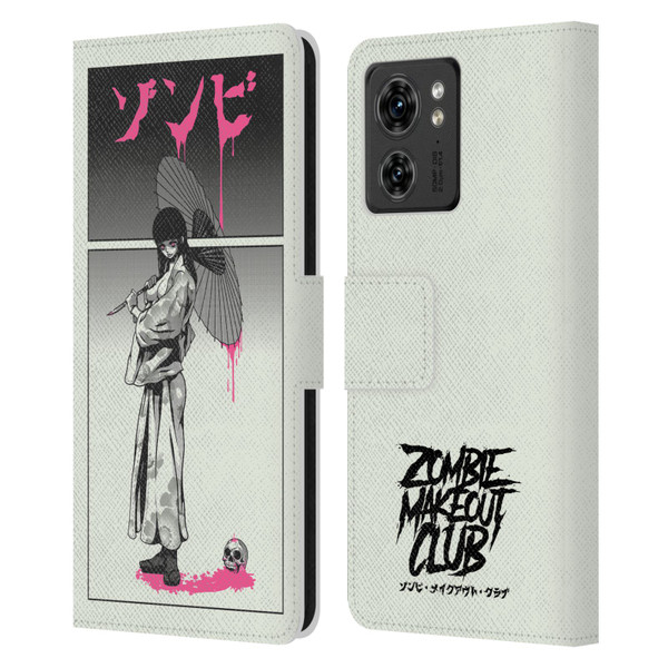 Zombie Makeout Club Art Chance Of Rain Leather Book Wallet Case Cover For Motorola Moto Edge 40/Edge (2023)