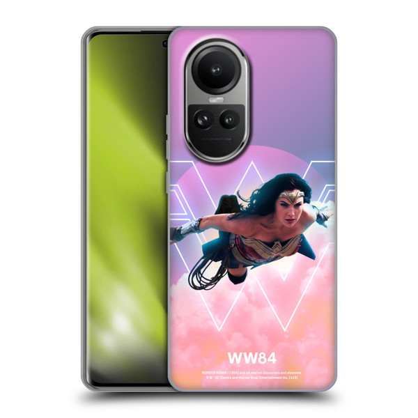 Wonder Woman 1984 80's Graphics Flying Soft Gel Case for OPPO Reno10 5G / Reno10 Pro 5G