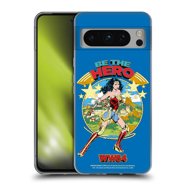 Wonder Woman 1984 Retro Art Be The Hero Soft Gel Case for Google Pixel 8 Pro