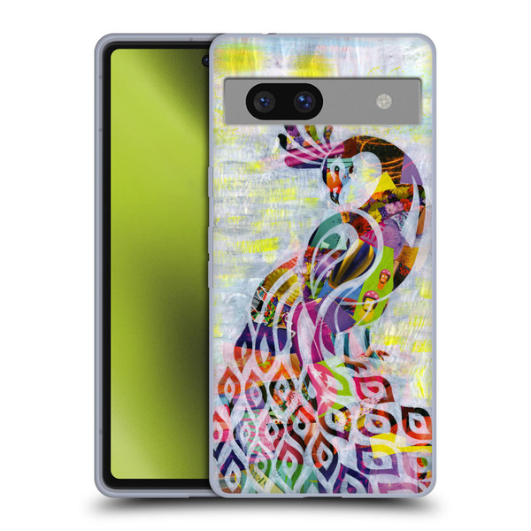 Artpoptart Animals Peacock Soft Gel Case for Google Pixel 7a