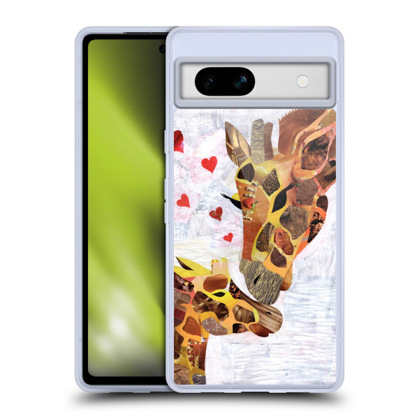 Artpoptart Animals Sweet Giraffes Soft Gel Case for Google Pixel 7a