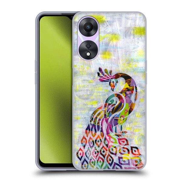 Artpoptart Animals Peacock Soft Gel Case for OPPO A78 5G