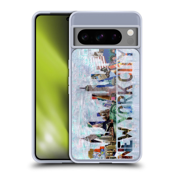 Artpoptart Travel New York Soft Gel Case for Google Pixel 8 Pro