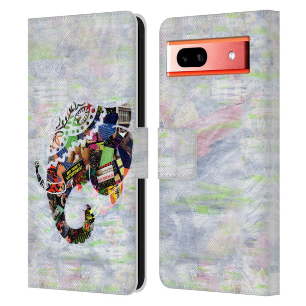 Artpoptart Animals Elephant Leather Book Wallet Case Cover For Google Pixel 7a