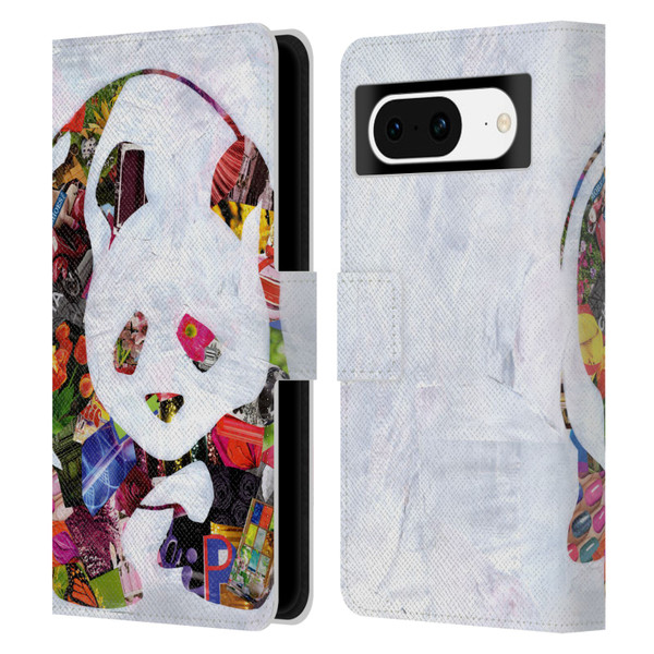 Artpoptart Animals Panda Leather Book Wallet Case Cover For Google Pixel 8