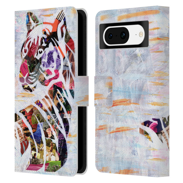 Artpoptart Animals Tiger Leather Book Wallet Case Cover For Google Pixel 8