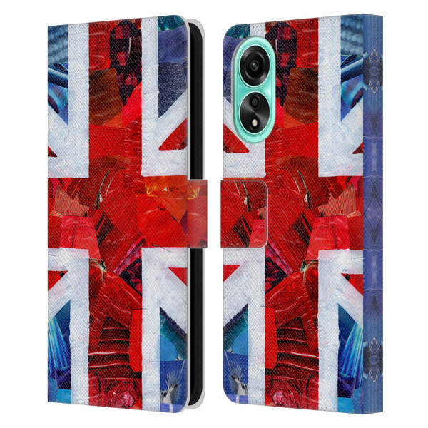 Artpoptart Flags Union Jack Leather Book Wallet Case Cover For OPPO A78 4G