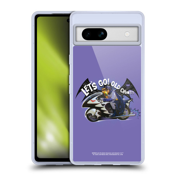 Batman TV Series Character Art Batcycle Let's Go Soft Gel Case for Google Pixel 7a