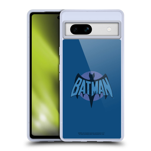 Batman TV Series Logos Distressed Look Soft Gel Case for Google Pixel 7a