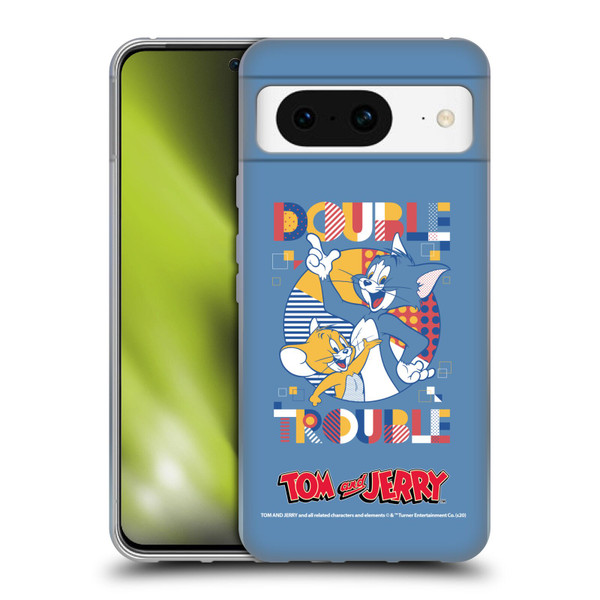 Tom and Jerry Color Blocks Double Trouble Soft Gel Case for Google Pixel 8