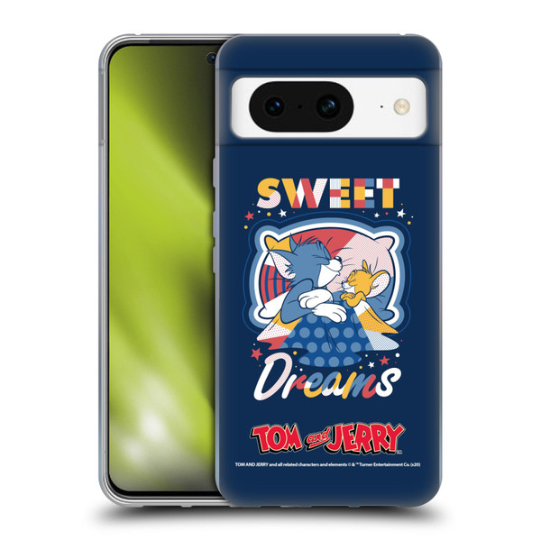Tom and Jerry Color Blocks Sweet Dreams Soft Gel Case for Google Pixel 8