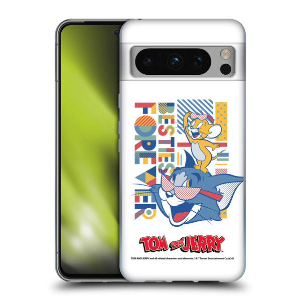 Tom and Jerry Color Blocks Besties Forever Soft Gel Case for Google Pixel 8 Pro