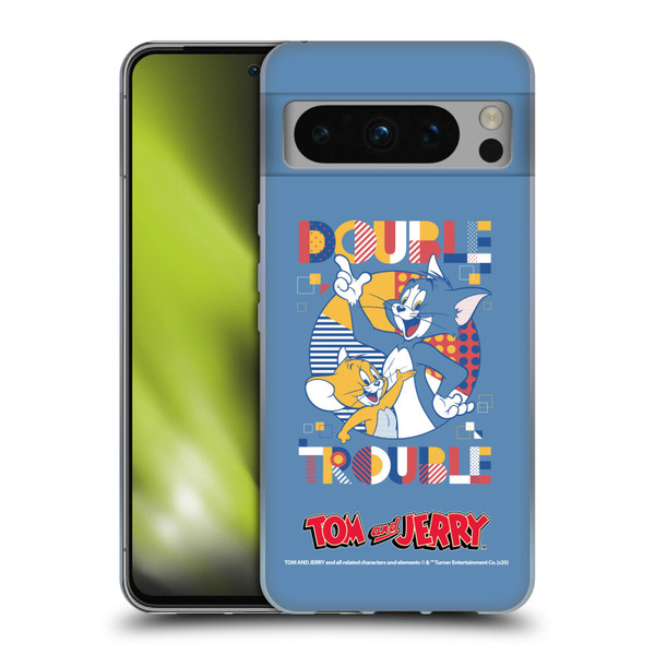 Tom and Jerry Color Blocks Double Trouble Soft Gel Case for Google Pixel 8 Pro