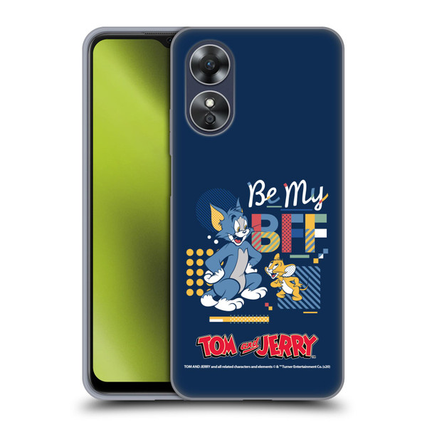 Tom and Jerry Color Blocks Be My Bff Soft Gel Case for OPPO A17