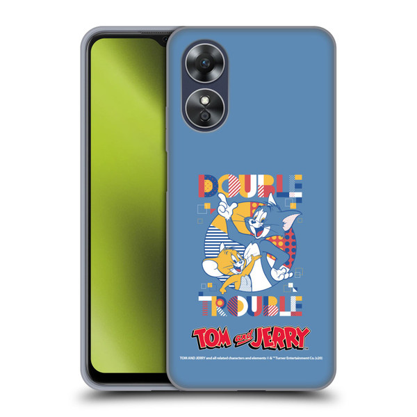 Tom and Jerry Color Blocks Double Trouble Soft Gel Case for OPPO A17