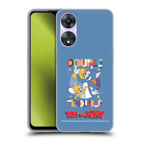 Tom and Jerry Color Blocks Double Trouble Soft Gel Case for OPPO A78 5G