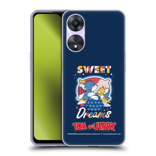 Tom and Jerry Color Blocks Sweet Dreams Soft Gel Case for OPPO A78 5G