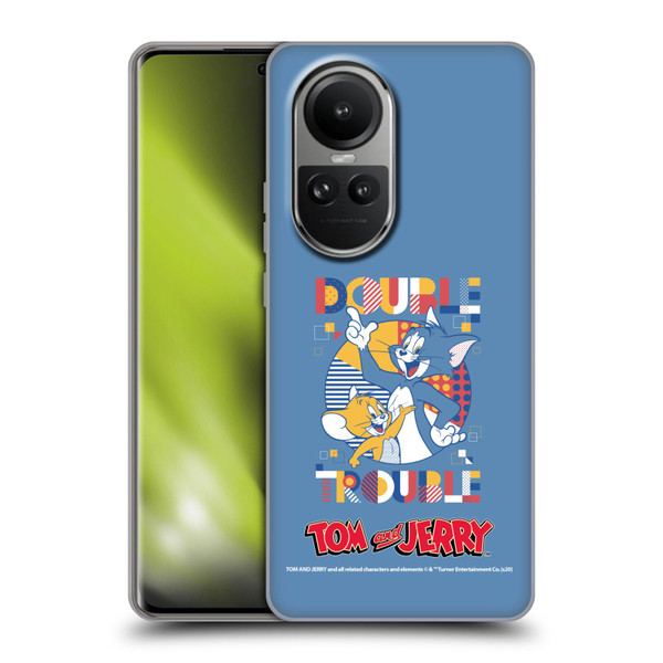 Tom and Jerry Color Blocks Double Trouble Soft Gel Case for OPPO Reno10 5G / Reno10 Pro 5G