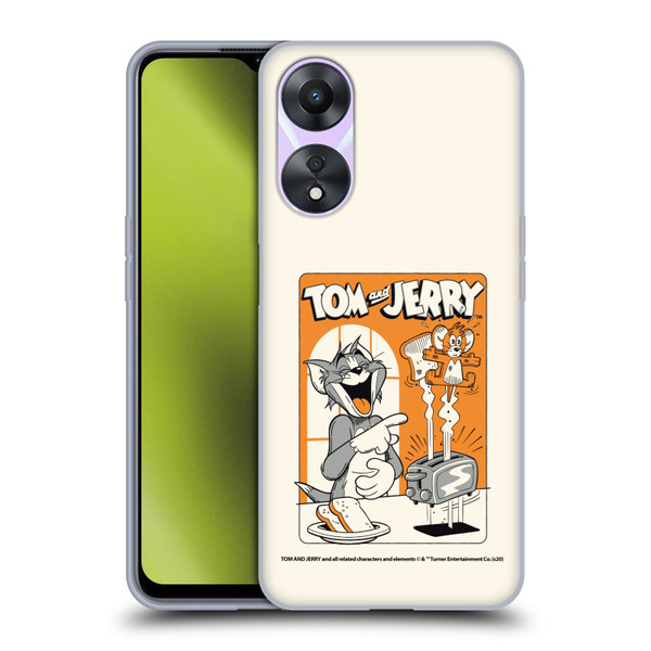 Tom and Jerry Illustration Laugh And Toasted Soft Gel Case for OPPO A78 5G