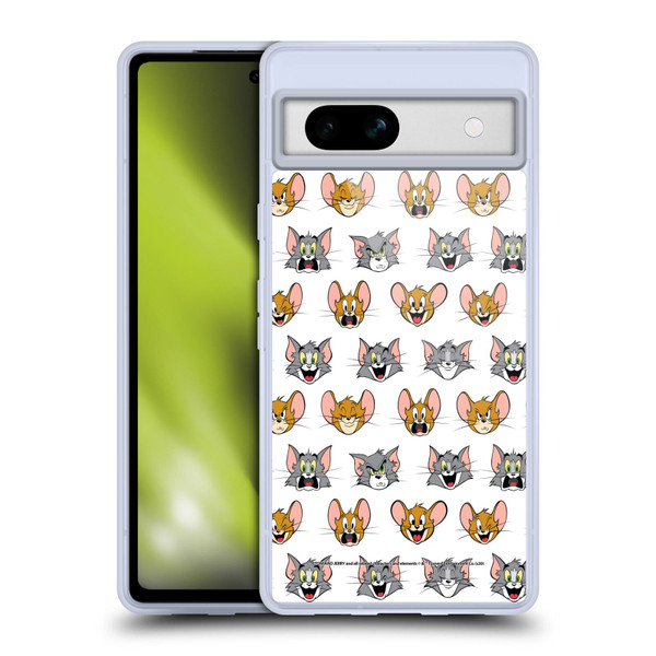 Tom and Jerry Patterns Expressions Soft Gel Case for Google Pixel 7a