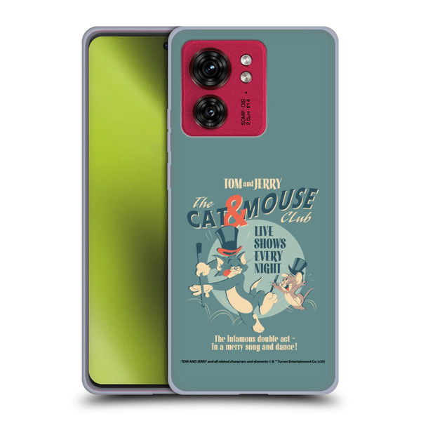 Tom and Jerry Retro Cat & Mouse Club Soft Gel Case for Motorola Moto Edge 40