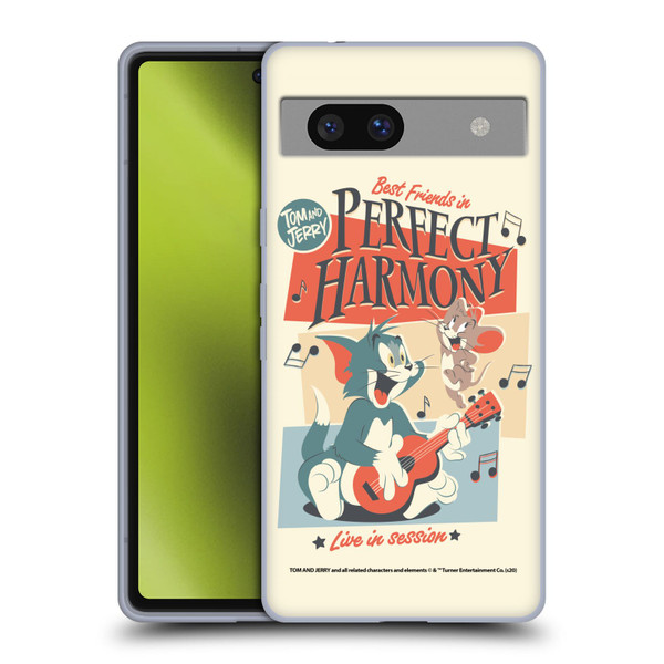 Tom and Jerry Retro Perfect Harmony Soft Gel Case for Google Pixel 7a