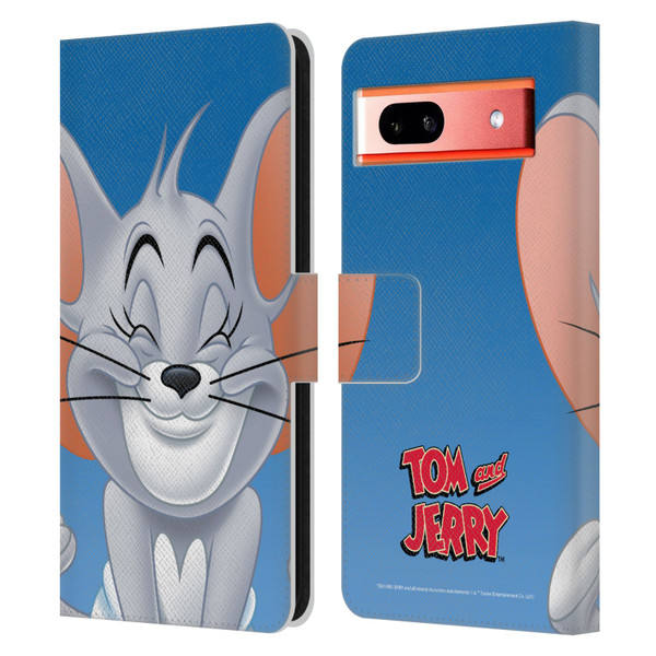Tom and Jerry Full Face Nibbles Leather Book Wallet Case Cover For Google Pixel 7a