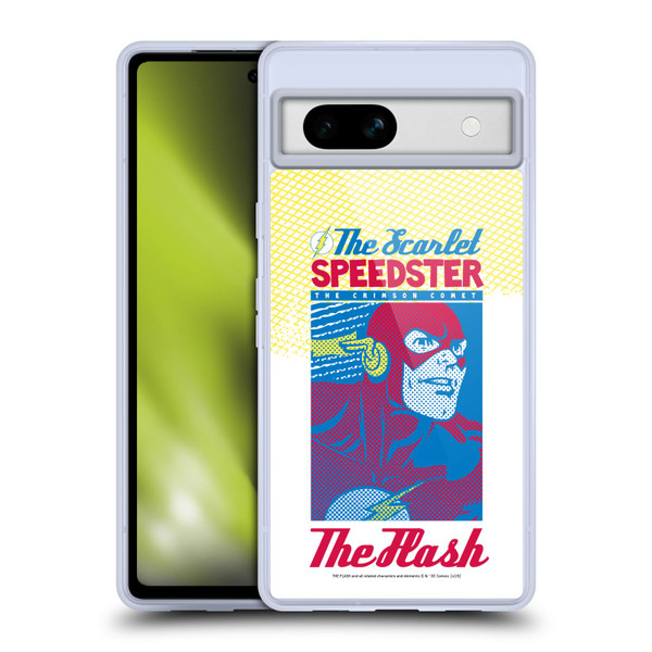 The Flash DC Comics Fast Fashion Scarlet Speedster Soft Gel Case for Google Pixel 7a