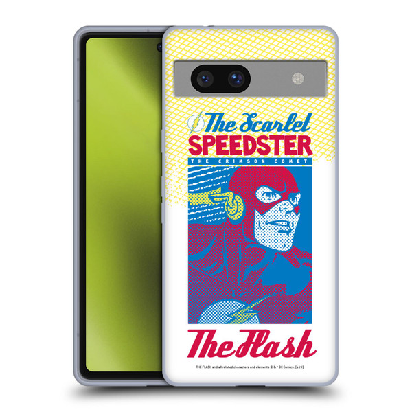 The Flash DC Comics Fast Fashion Scarlet Speedster Soft Gel Case for Google Pixel 7a